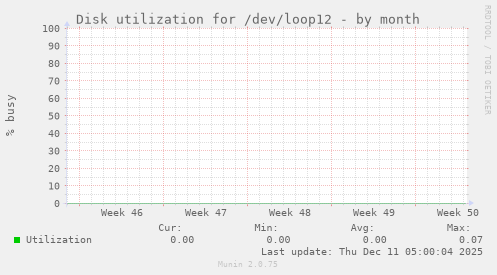 Disk utilization for /dev/loop12