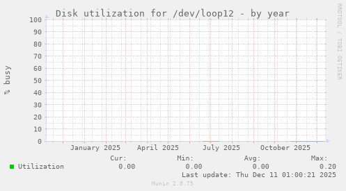 Disk utilization for /dev/loop12