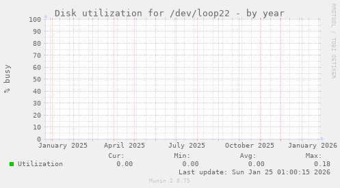 Disk utilization for /dev/loop22