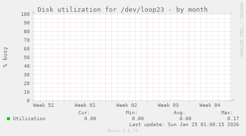 Disk utilization for /dev/loop23